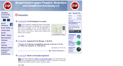Desktop Screenshot of fluglaerm-kl.de
